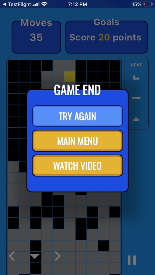 #5. Square Tetris (iOS) 由: Muhammad Kashif