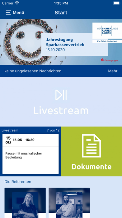 Versicherungskammer EventApp Screenshot