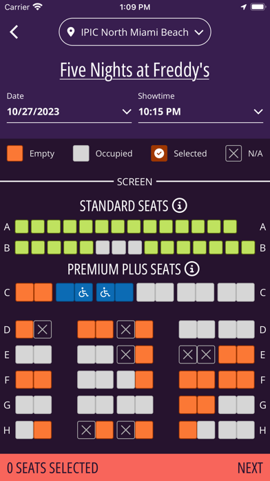 IPIC Theaters Screenshot