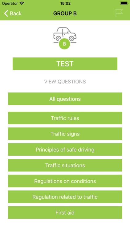 Driving school tests - Czechia