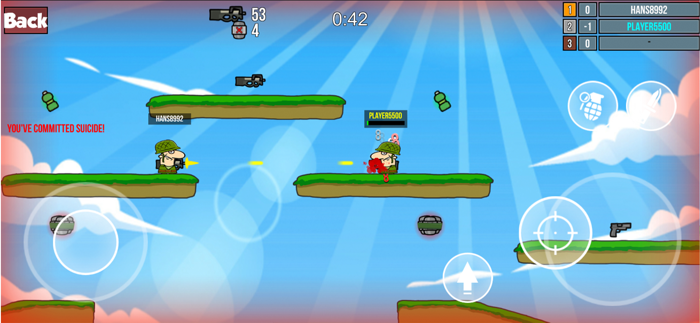 Funny Shooting man playtime