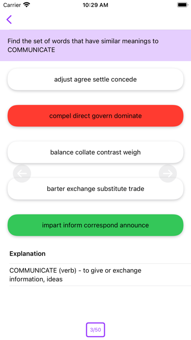 11+ Vocabulary Builder Screenshot