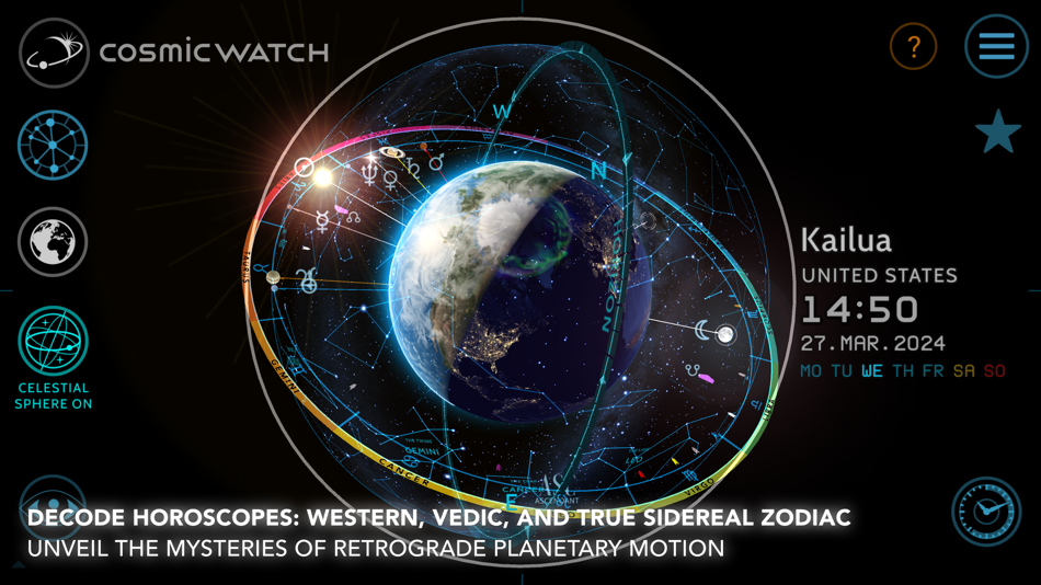 #9. Cosmic-Watch (iOS) 由: Celestial Dynamics AG