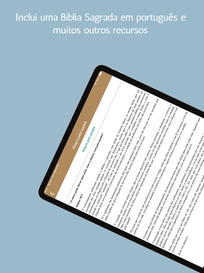 Esboços e Bíblia Sagrada