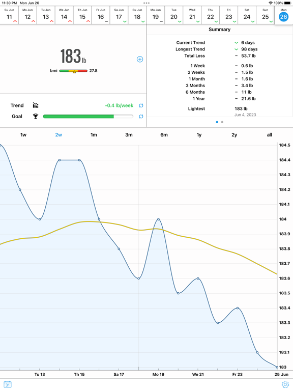 Weight Diaryのおすすめ画像1