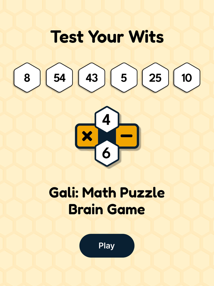Gali Math Puzzle Brain Game