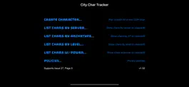 Game screenshot City Char Tracker hack