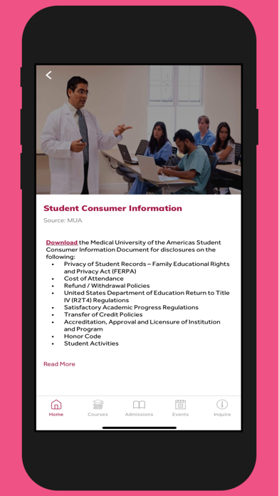 Medical University of Americas Screenshot