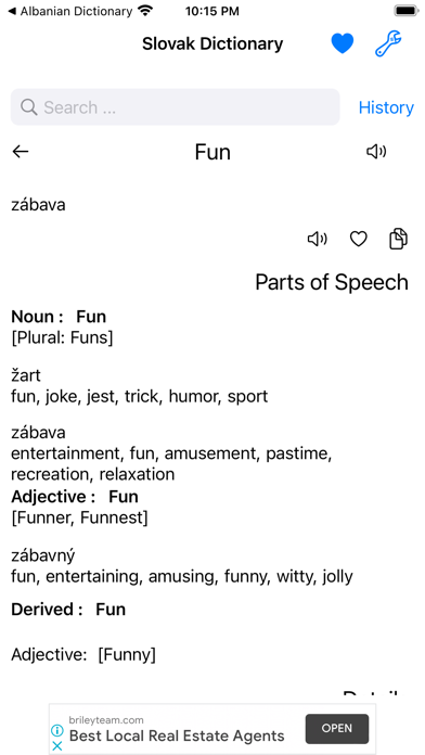 Smart Slovak Dictionary Screenshot