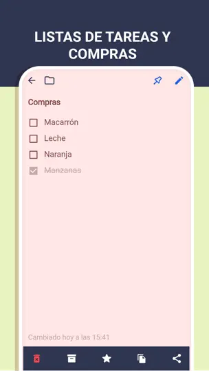 Captura de pantalla de Bloc De Notas - Apuntes en iPhone 3