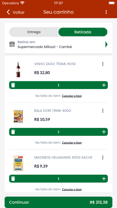 Supermercado Miliozzi Screenshot