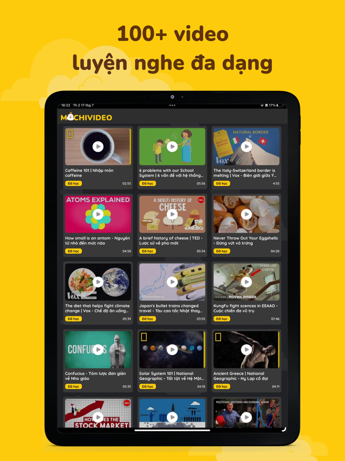 MochiVideo - Luyện nghe IELTS