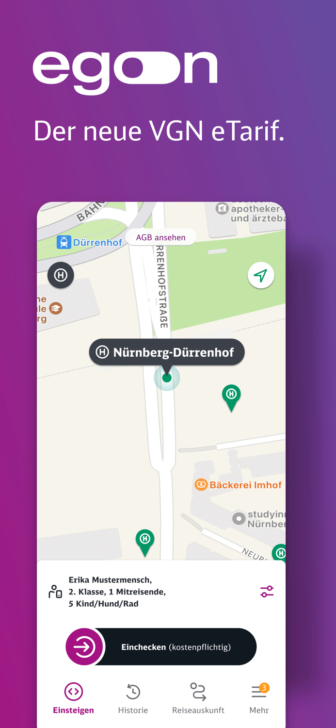 egon – der VGN eTarif