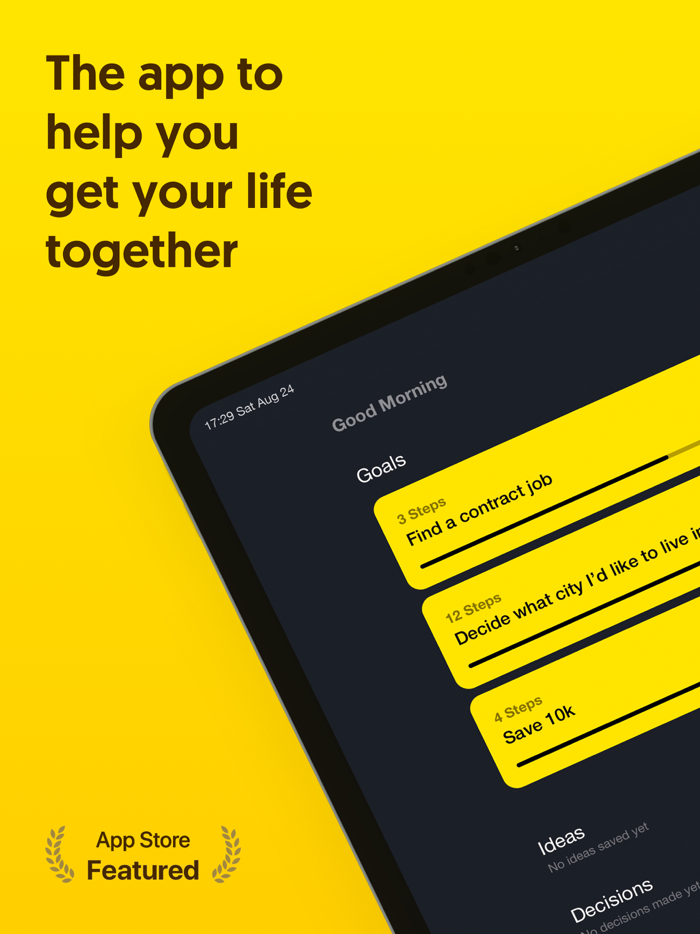 Thrive a simple goal planner