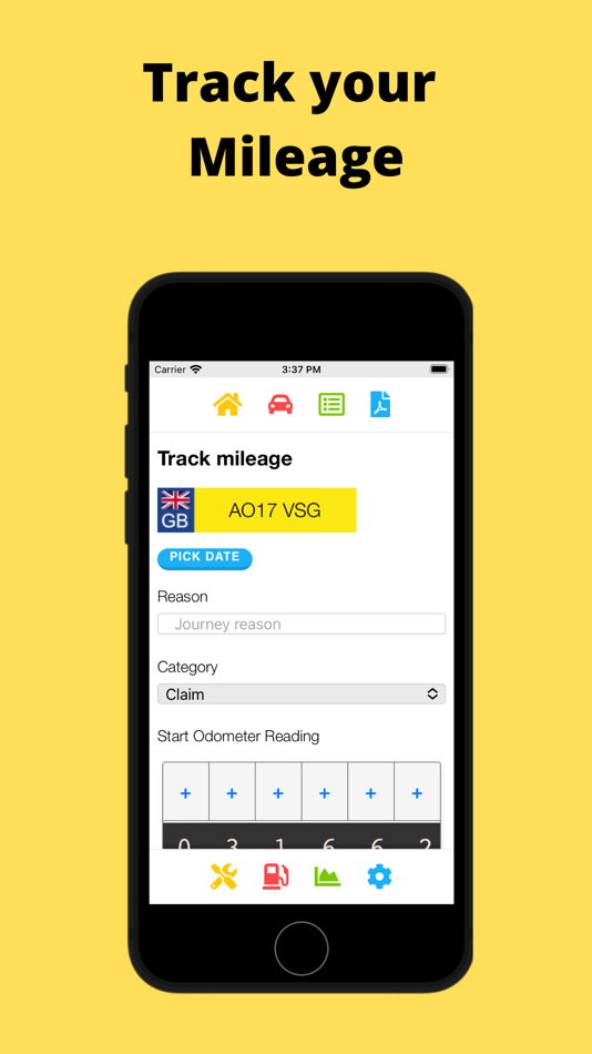 #1. Simple Mileage Tracker (iOS) Podle: John Andrew Charles Moyle