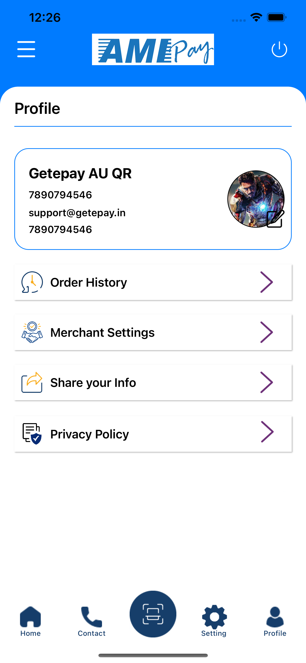 AMI Pay Merchant