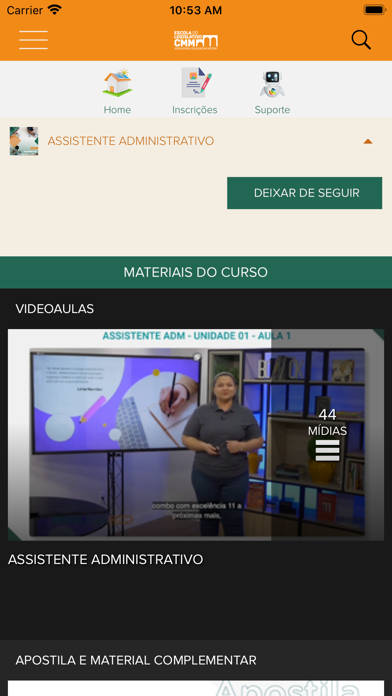 Escola do Legislativo CMM Screenshot