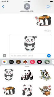 gangster panda stickers iphone screenshot 3