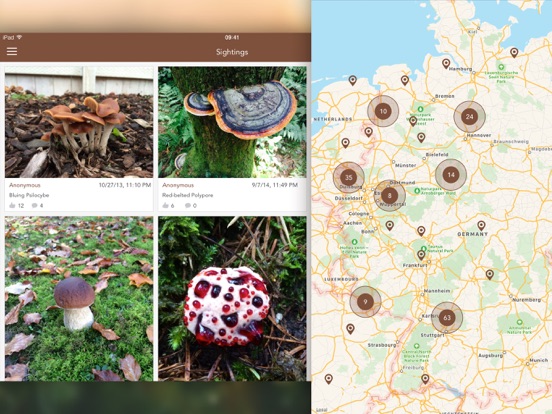 Mushrooms PRO - Hunting Safe iPad app afbeelding 5