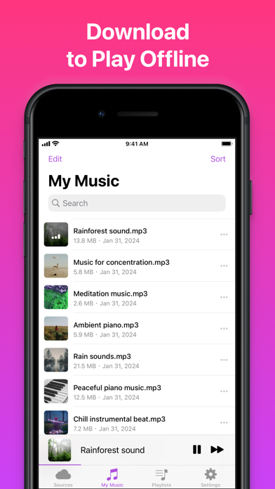 Mix - Offline Music Player Screenshot