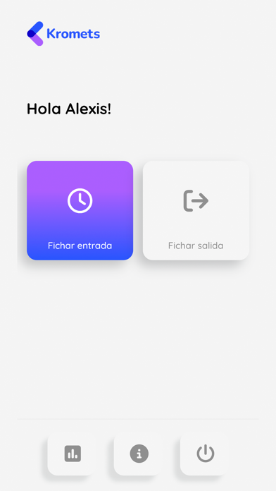 Registro de horarios Kromets Screenshot