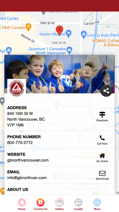 Gracie Barra North Vancouver Screenshot