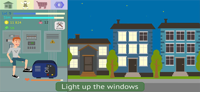 Energy Clicker Light up world