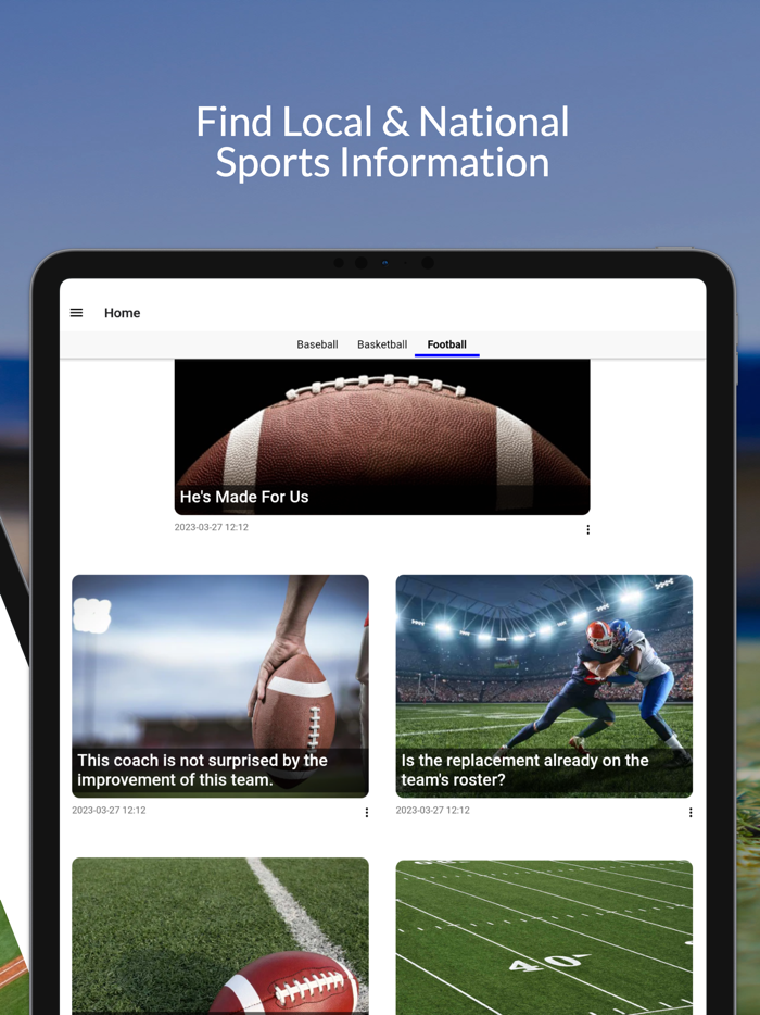 Detroit Sports App - Mobile