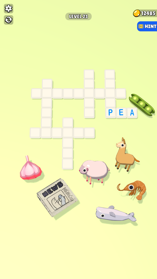 #5. Crossword Puzzle 3D (iOS) 由: Bahadir Yerdelen