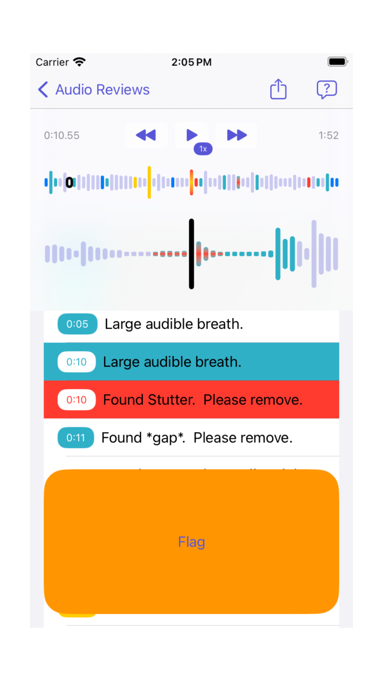 Audio Review Tool