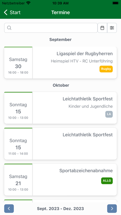 Heidelberger Turnverein 1846 Screenshot