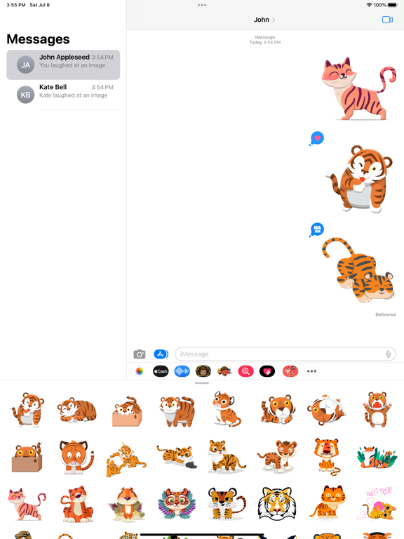 Screenshot #6 pour Cute Tiger Roar Stickers