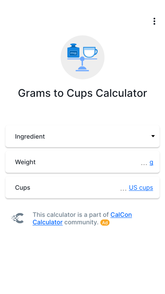 #1. Grams to Cups Calculator (iOS) 由: Stage Coding