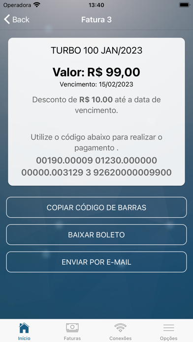 Globonet Telecom Cliente Screenshot
