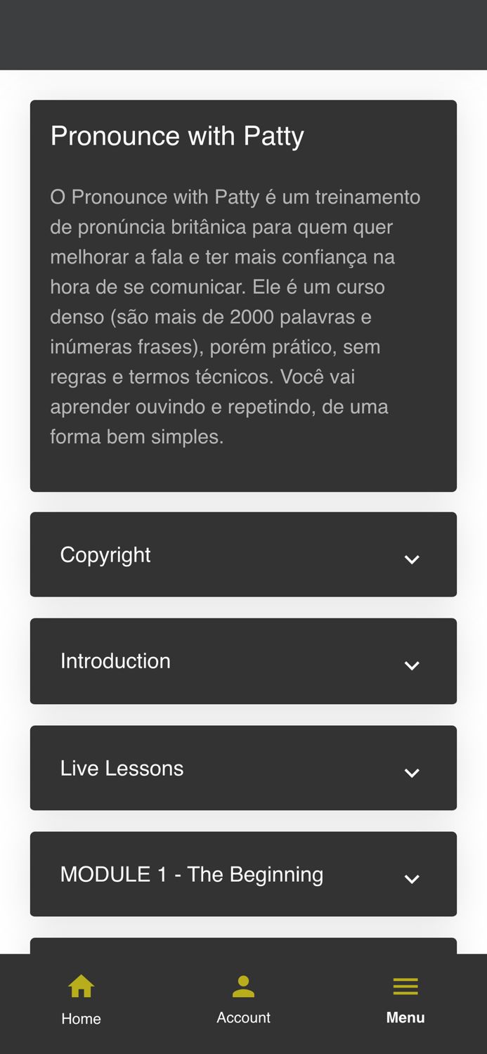 English with Patrícia