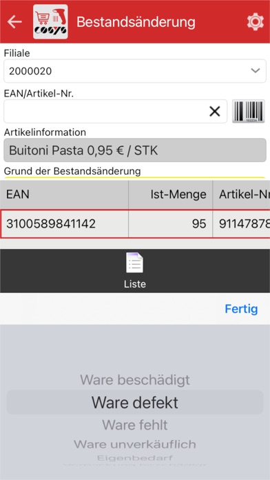 COSYS POS Food Retail Screenshot
