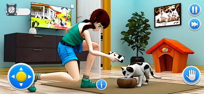 Pregnant Little Kitten 3D Sims