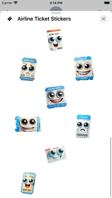 Screenshot #3 pour Airline Ticket Stickers