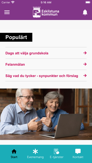 Eskilstuna direkt Screenshot