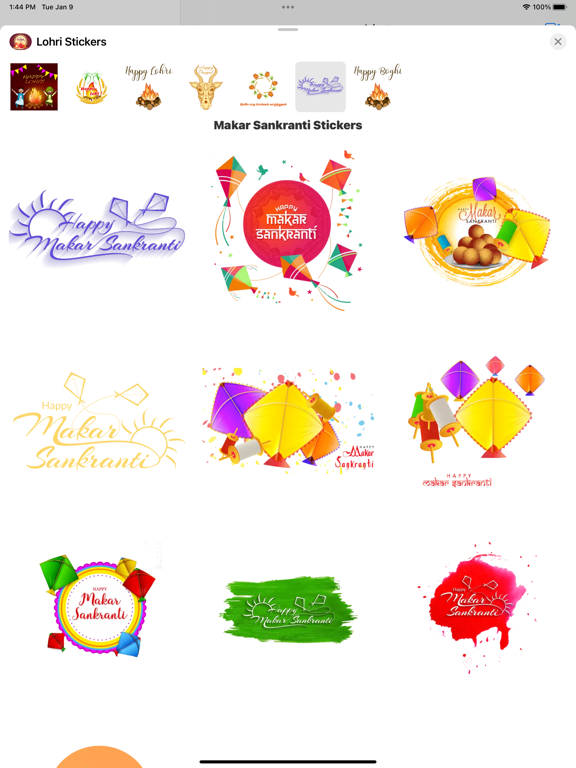 Screenshot #6 pour Lohri Stickers