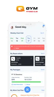 q gym iphone screenshot 2