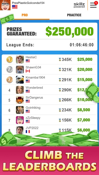 Skip Solitaire: Real Cash Game Screenshot