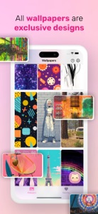 Girly Wallpapers - Pink & Cute screenshot #3 for iPhone