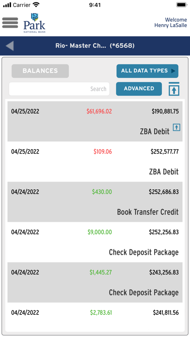 Park National Bank Business Screenshot