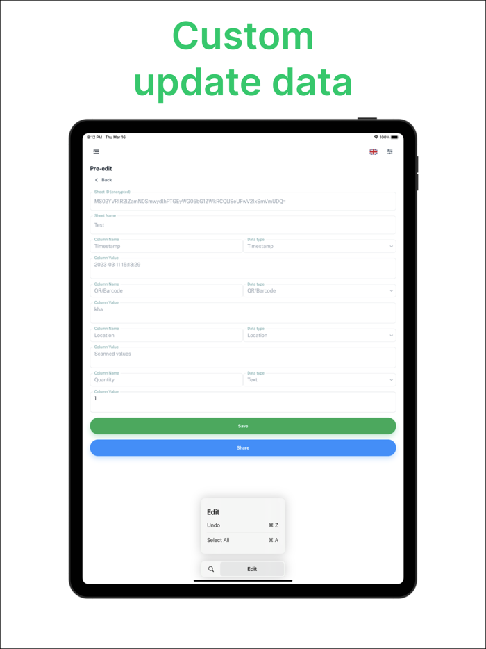 FScan - QR-Barcode-Text