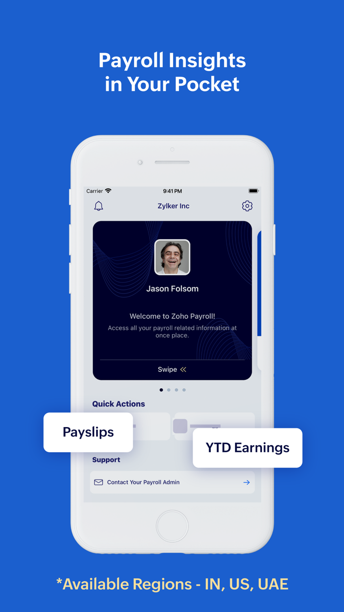 Zoho Payroll - Employee Portal