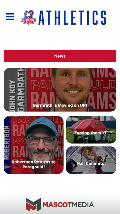 Paragould Rams Athletics Screenshot
