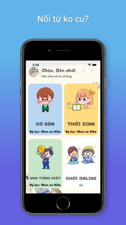 Nối từ: chơi nối từ đê