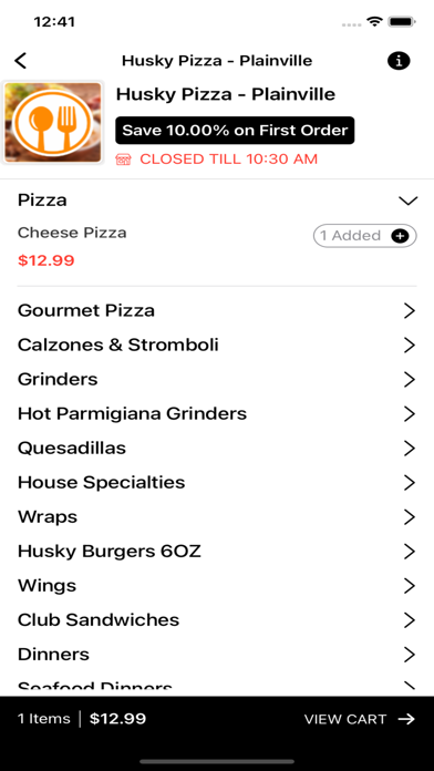 Husky Pizza - Plainville Screenshot