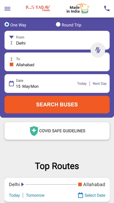 RS Yadav Travels Screenshot